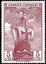 Spain - 1930 - Descubrimiento America - 5 CTS - Lila - España, Descubrimiento - Edifil 534 - Nave Santa Maria - 0